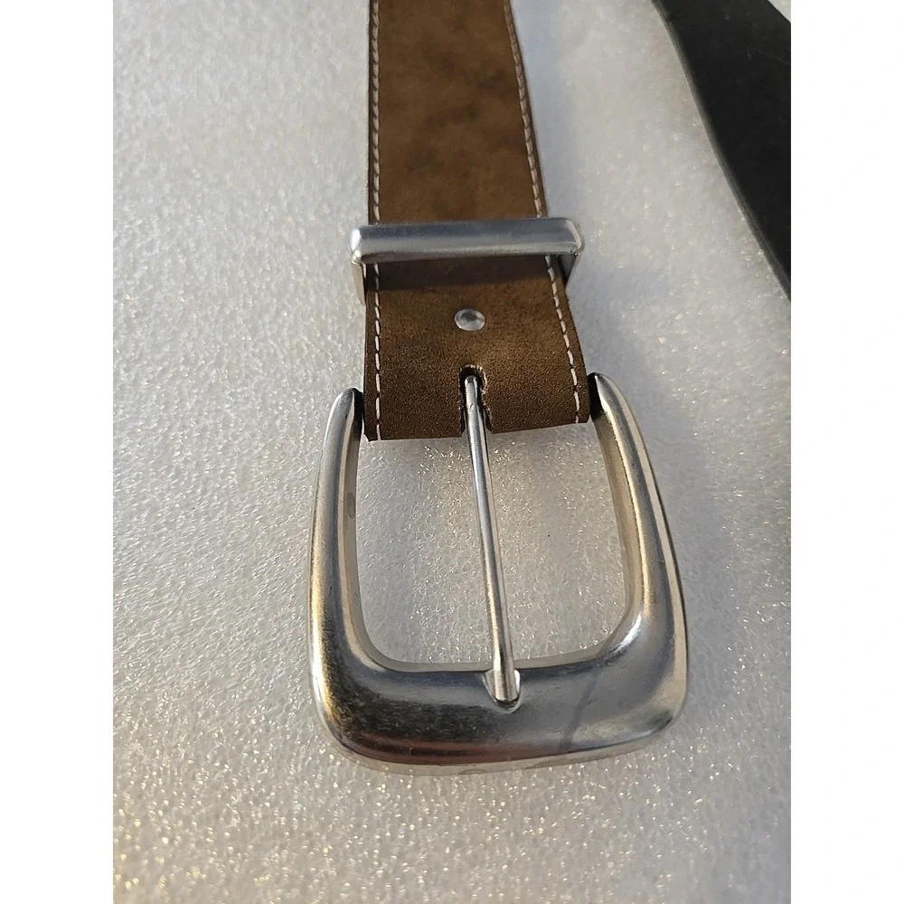 3 Vintage Leather Belts‎ Brown Size 34 Small